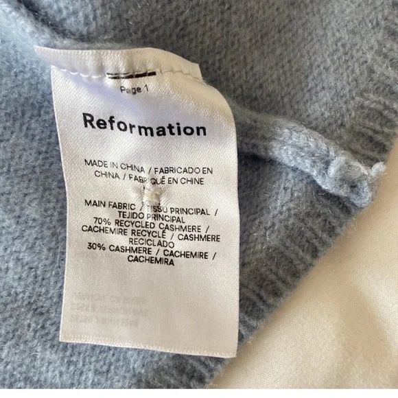 Reformation Cropped Cashmere Sweater - Picture 4 of 4
